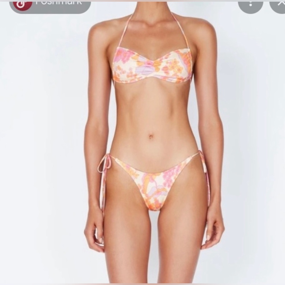 sherbet floral greta triangl bikini in size XS